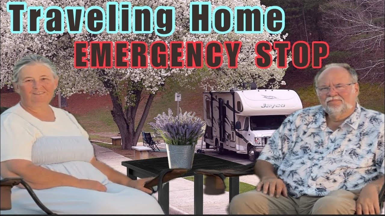 Coming Home from FL🌴/RV brunch stop/Emergency Stop,W/a loose 🛞wheel strap/ home with The Bichanga’s 