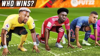 FIFA 22 PACE/SPEED TEST | Who is the fastest player in the game