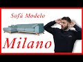 Miniatura Sofá Chaiselongue Milano