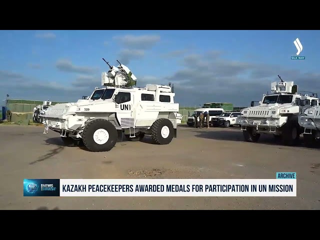 Kazakh peacekeepers awarded medals for participation in UN mission