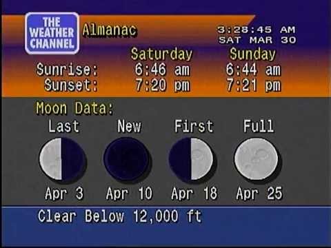 WeatherStar 4000 local forecast 2 minute LM Flavor 3:27 AM 3/30/2013