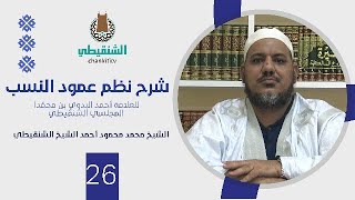صورة شرح نظم عمود النسب||26- قصة غيلان بن سلمة وكسرى||الشيخ محمد محمود أحمد الشيخ الشنقيطي