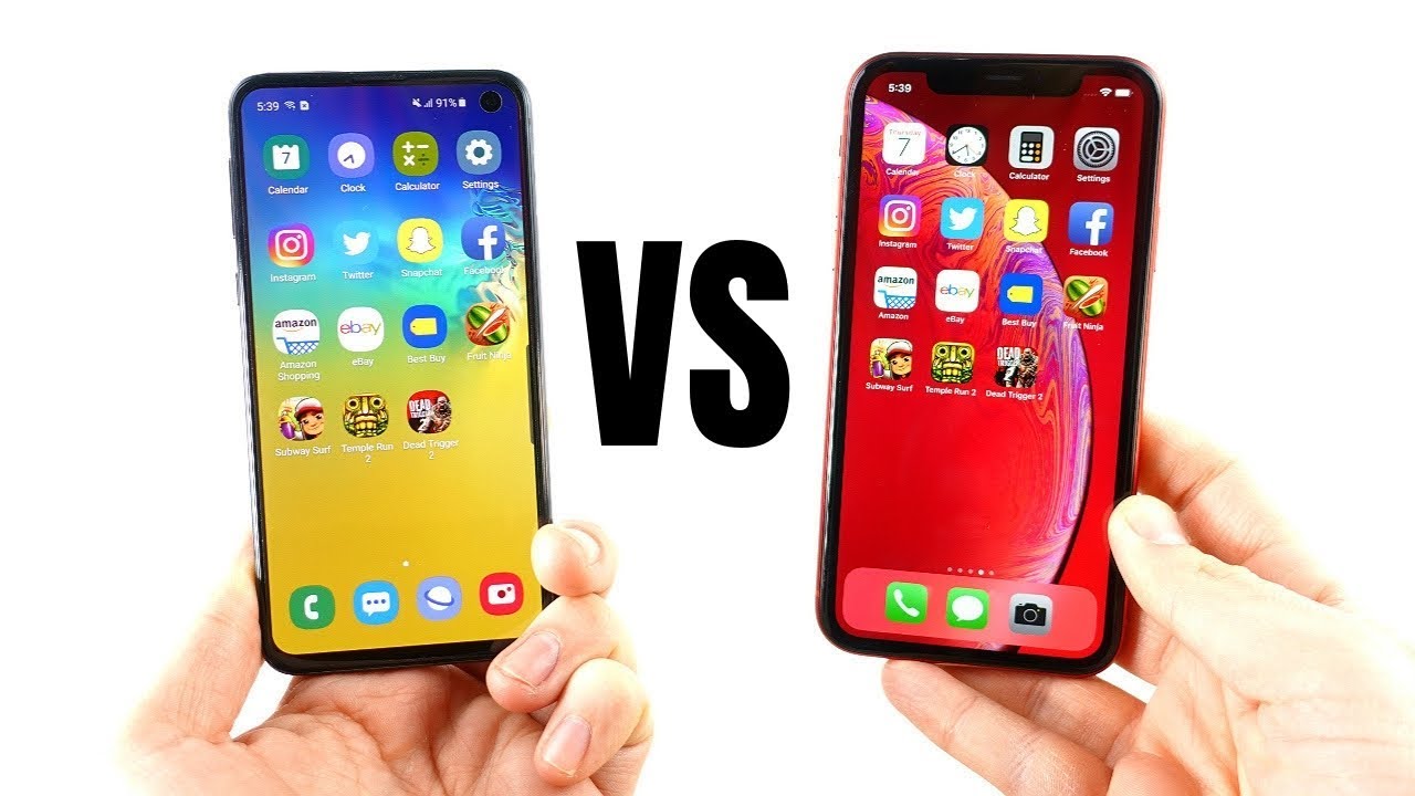 Galaxy S10e vs iPhone XR Speed Test!