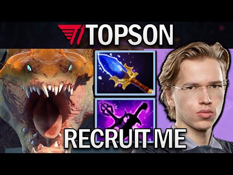 TI13 - Primal Beast Dota 2 Gameplay T1.Topson with 18 Kills - Carry