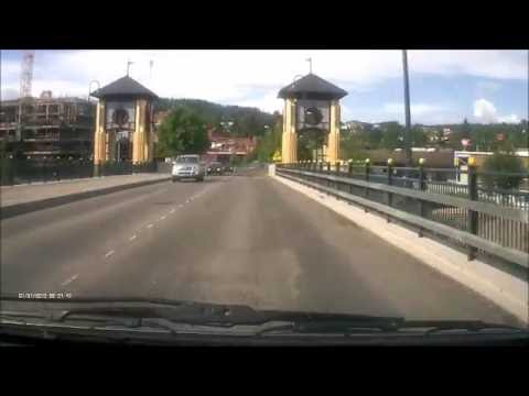 Driving in Kongsvinger, Norway