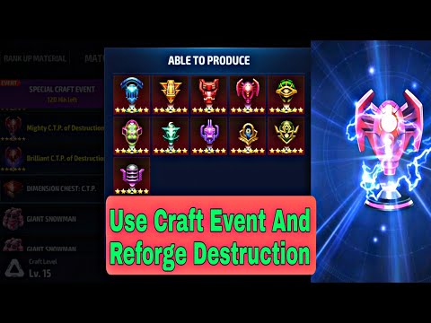 Advice On Ctp of Destruction Reforge | Free CTP From December Craft Event 2021 - Marvel Future Fight