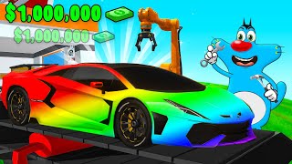 Roblox Oggy Begins His New Awesome Car Making Business With Jack In Car Factory Tycoon | Rock Indian