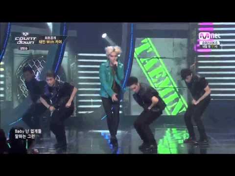 140821 Taemin Pretty Boy Feat. EXO Kai @ Mnet Countdown [720p]