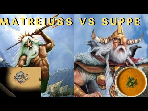 Matreiuss (Poseidon) vs HUSKSUPPE (Odin) - Age of Mythology: The Titans (Game 5)