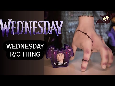 Jada Wednesday Remote Control Thing unboxing and review! How well does it move?