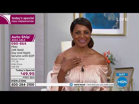 PRAI 24K Gold Day and Night Serums with Eau de Parfum