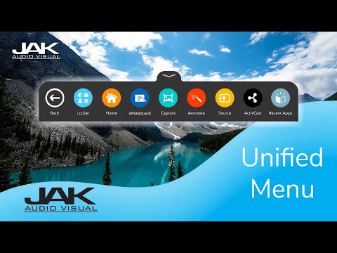 Promethean ActivPanel Titanium - Unified Menu