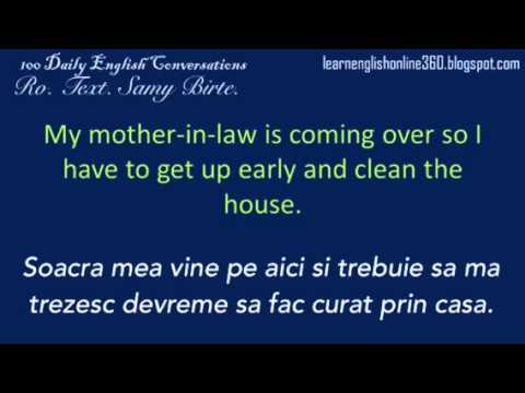 Conversatii în Englezā. Lectia. 77. Soacra mea vine mîine.