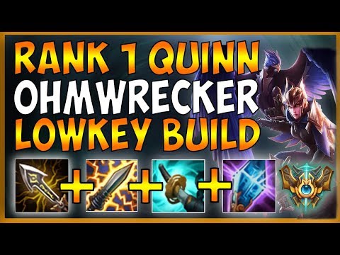 SECRET QUINN OHMWRECKER BUILD IN CHALLENGER (FREE TOWER DIVES) - League of Legends