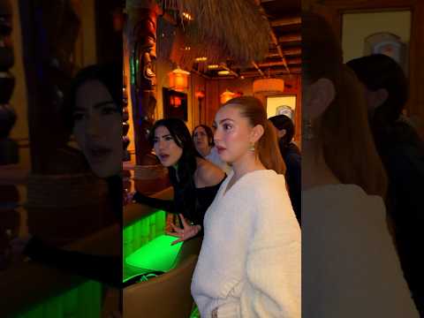 My little sister ordered an alcoholic drink 😳😂