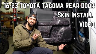 16-23 Toyota Tacoma Rear Door Skin Install | Taco Vinyl