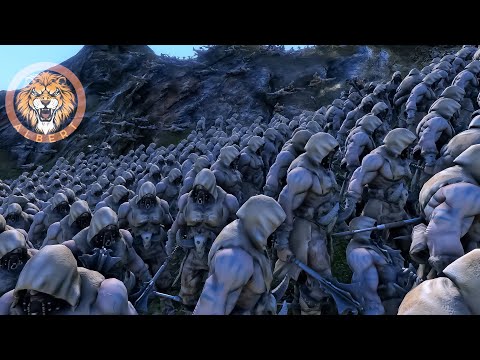 10.000 Elven Huntress vs 18.000 Wild Mans- Ultimate Epic Battle Simulator 2- UEBS 2