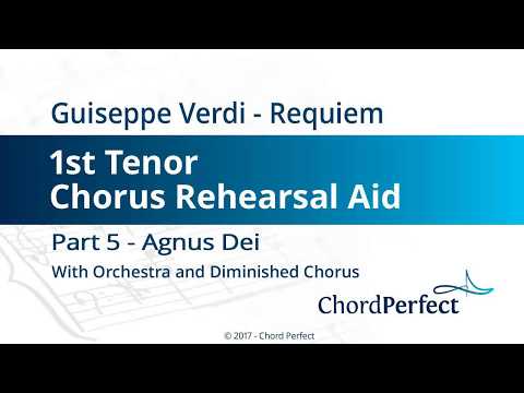 Verdi's Requiem Part 5 - Agnus Dei - 1st Tenor Chorus Rehearsal Aid
