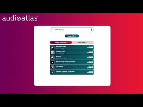 Audioatlas: The World's First Natural Language Music Search Engine