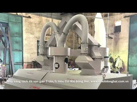 Máy sàng tách đá sạn gạo Cơ Khí Đông Hải 7 tấn/h. Tel: 0906475943. ww.cokhidonghai.com.vn