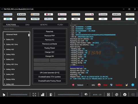 Samsung Galaxy A25 5G SM A253Z Frp Android 15 One Click Unlock bY TSM TOOL PRO