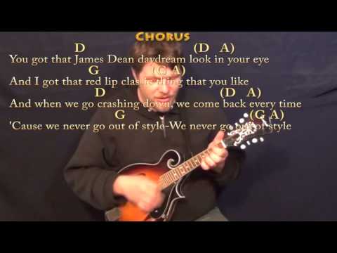 Style (Taylor Swift) Mandolin Cover Lesson in D with Chords/Lyrics