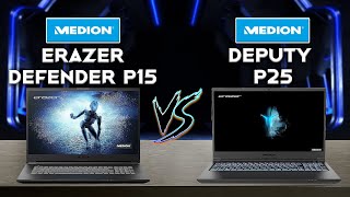 ERAZER Defender P15 vs Deputy P25 Review! Two Medion Laptop's Head to Head! Comparison