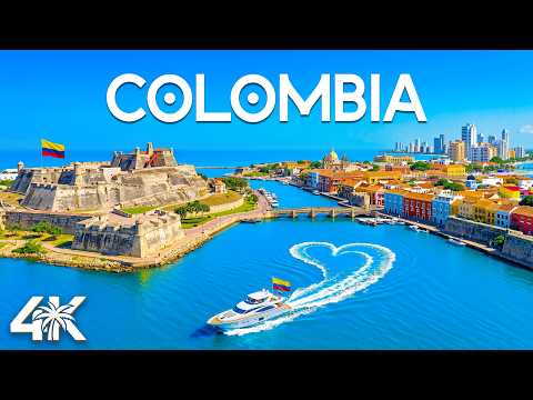 Colombia 4K Drone Footage | Cartagena Colors, Caribbean Coast & Tropical Vibes