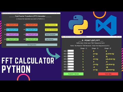 Fft Calculator Gui Python Project Using Radix Algorithm