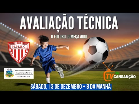 🔴 AO VIVO: Grande Avaliação Técnica de Futebol em Monte Santo, Bahia!