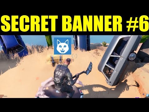 Fortnite Secret banner Week 6 Find the Secret banner In Loading Screen #6 snowfall challenges