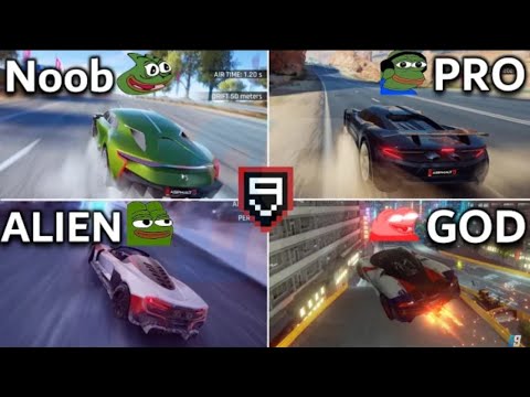 ASPHALT 9 LEGENDS - NOOB VS PRO VS ALIEN VS GOD PT- 1