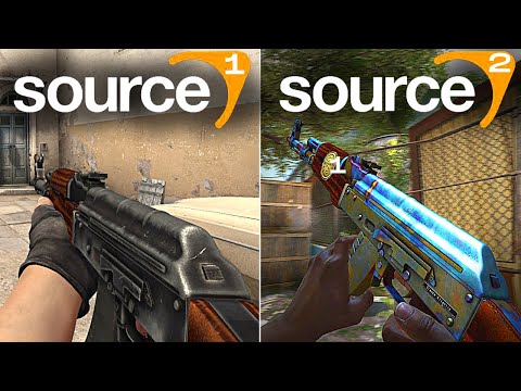 COMPARISON CSGO Source 1 vs CSGO Source 2