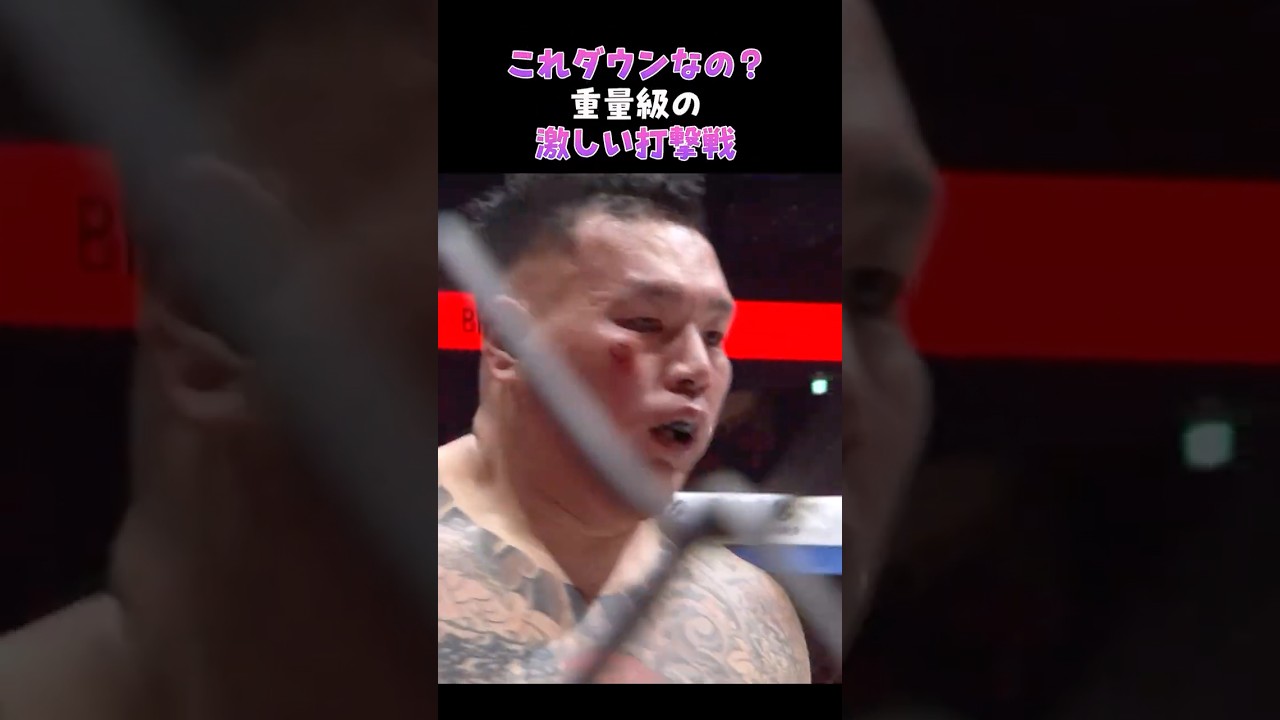 👉重量級でこの打ち合いはエグすぎる＃ブレイキングダウン#shorts