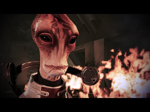 Shepard plays Careful Diplomacy with Salarian - Combat Kills - Mass Effect 3 Gameplay - PC