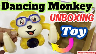 Best Dancing Monkey Musical Toy for Kids UNBOXING & Spinning Tumble Doll with Lights | Funny Gifts