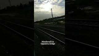 preview picture of video 'Mandavalli to Upputeru doubling status as on 21.08.2018'
