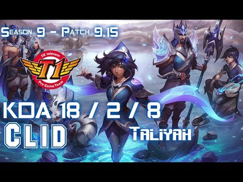 SKT T1 Clid TALIYAH vs SYLAS Jungle - Patch 9.15 KR Ranked