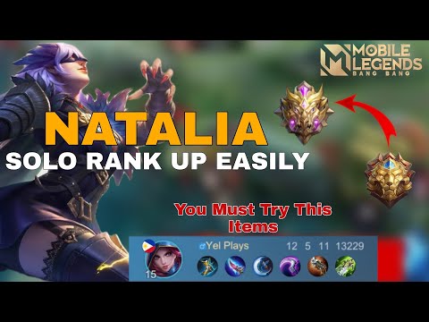 SOLO RANK UP EASILY USING NATALIA | NATALIA GAMEPLAY - MLBB