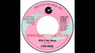 Leon Ware - What's Your Name - Fabulous