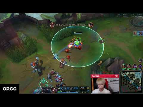 T1 Canna Lucian Top Outplay Rumble | Canna Live Stream Korean Challenger