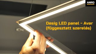 Videó: Desig LED panel - Avar (függesztett szerelés)