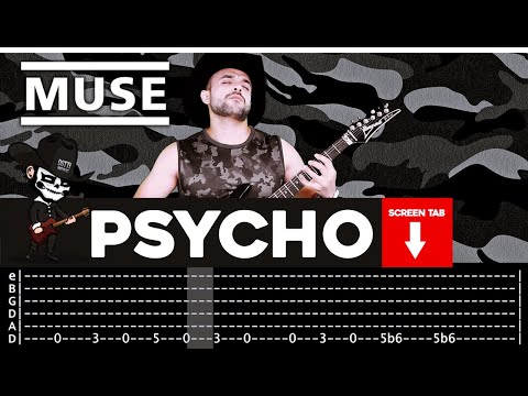 【MUSE】[ Psycho ] cover by Masuka | LESSON | GUITAR TAB