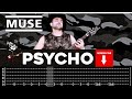 【MUSE】[ Psycho ] cover by Masuka | LESSON | GUITAR TAB