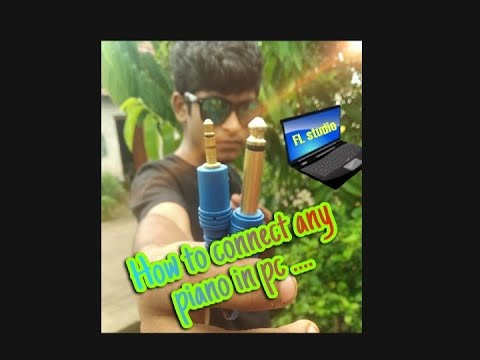 how to connect any piano to fl studio,  without midi cable...