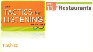 Unit 13 Restaurants - Tactics For Listening Basic