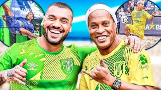 MESMO VELHO RONALDINHO AOS 43 ANOS FEZ ALGO NUNCA VISTO NO FUTVÔLEI E FOI APLAUDIDO DE PÉ