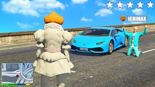 ich BEKLAUE YOUTUBER als PENNYWISE in GTA 5 RP! (Prank)