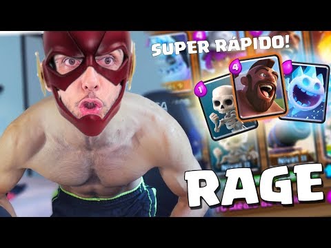 RAGE DECK RÁPIDO NO CLASH ROYALE