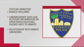 JSO officer arrested after she allegedly provided information on open investigation to inmate